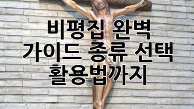 비평집 완벽 가이드: 종류, 선택, 활용법까지!